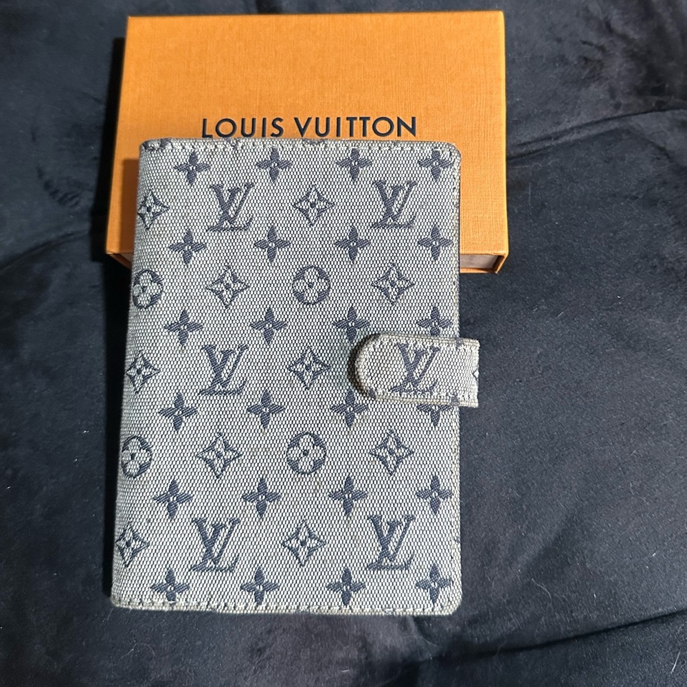 LV blue min-lin mongram agenda